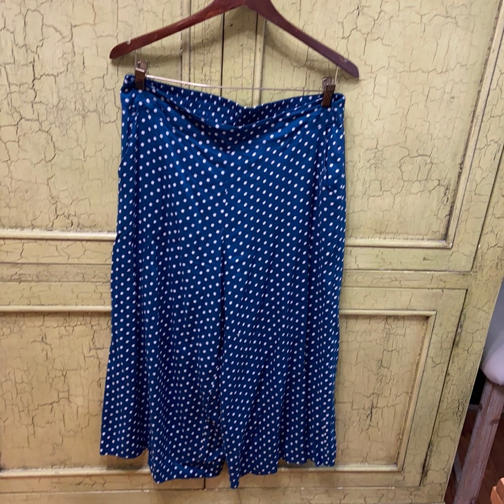 Jessica Simpson blue polka dotted palazzo pants